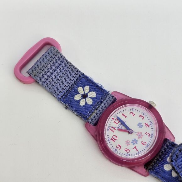 Timex Kids Watch 29MM White Dial Canvas Bands New Battery - Picture 6 of 11